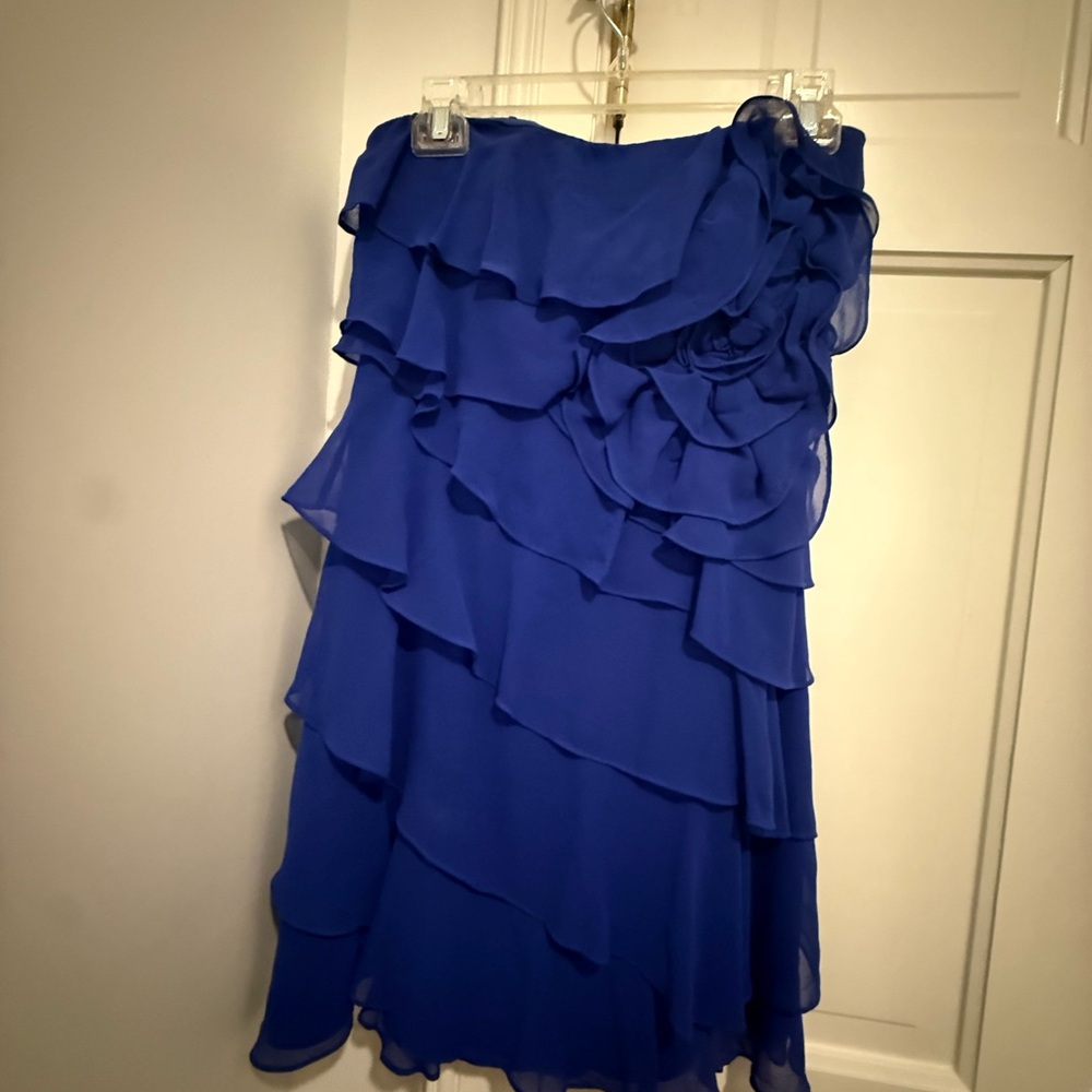 Express Royal Blue Satin Dress
